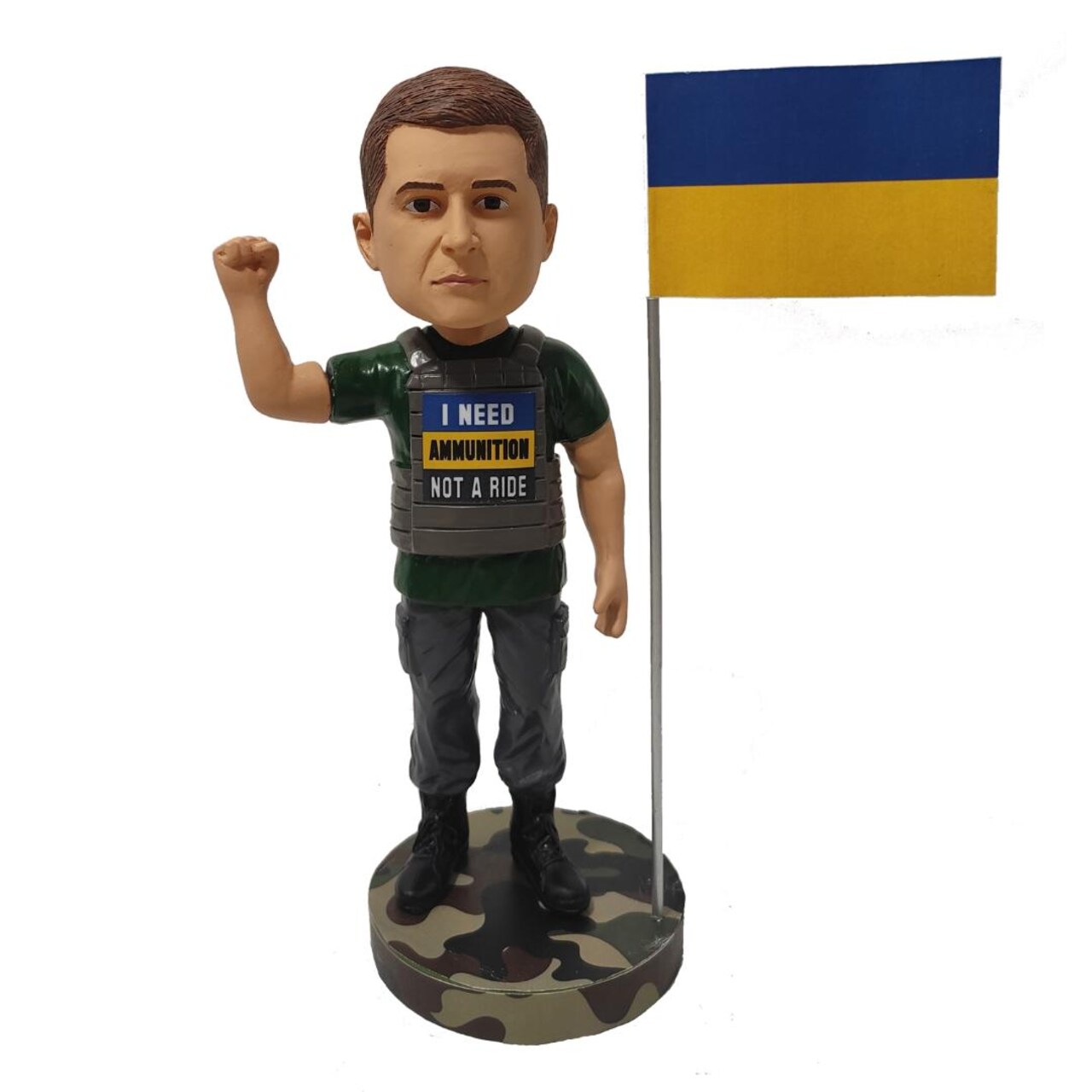 President Volodymyr Zelenskyy I Need Ammunition Exclusive Bobblehead